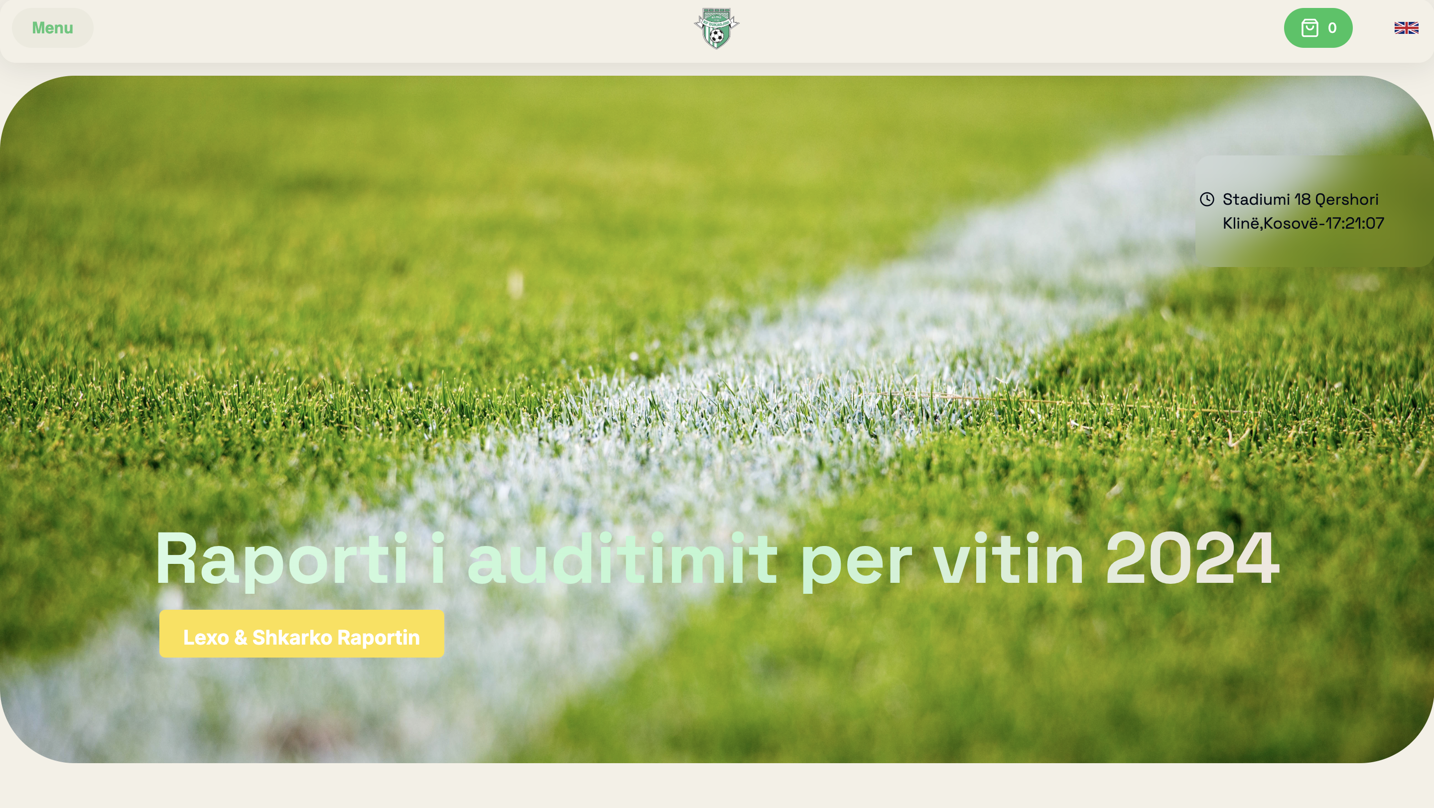 Dukagjini Football Club Website screenshot